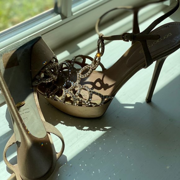 Sergio Rossi Swarovski Crystal Heels - Picture 3 of 3
